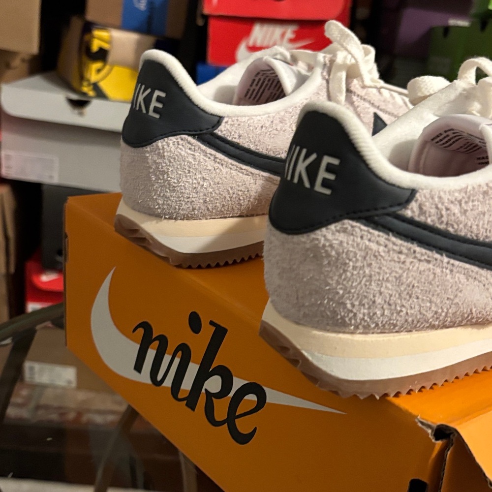 Women’s Nike Cortez Vintage Summit White Black Sneakers FJ2530-102 [Select Size] - Picture 3 of 7